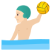 🤽🏻‍♂️ man playing water polo: light skin tone display on JoyPixels